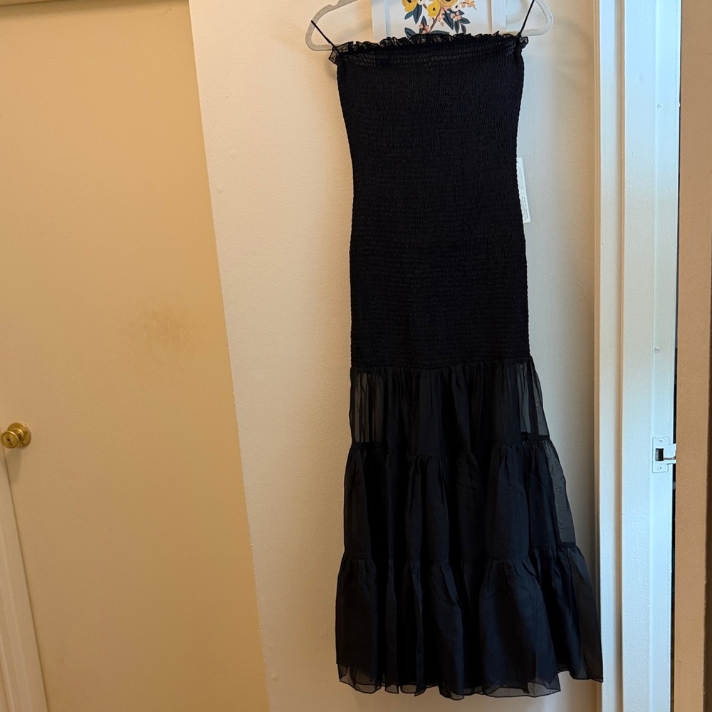 Bardot Black Sheer Trim Maxi Dress - Picture 4 of 11